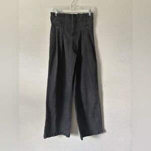 Wild Fable | Pleated front High Waist paper bag widely jeans | Size 28